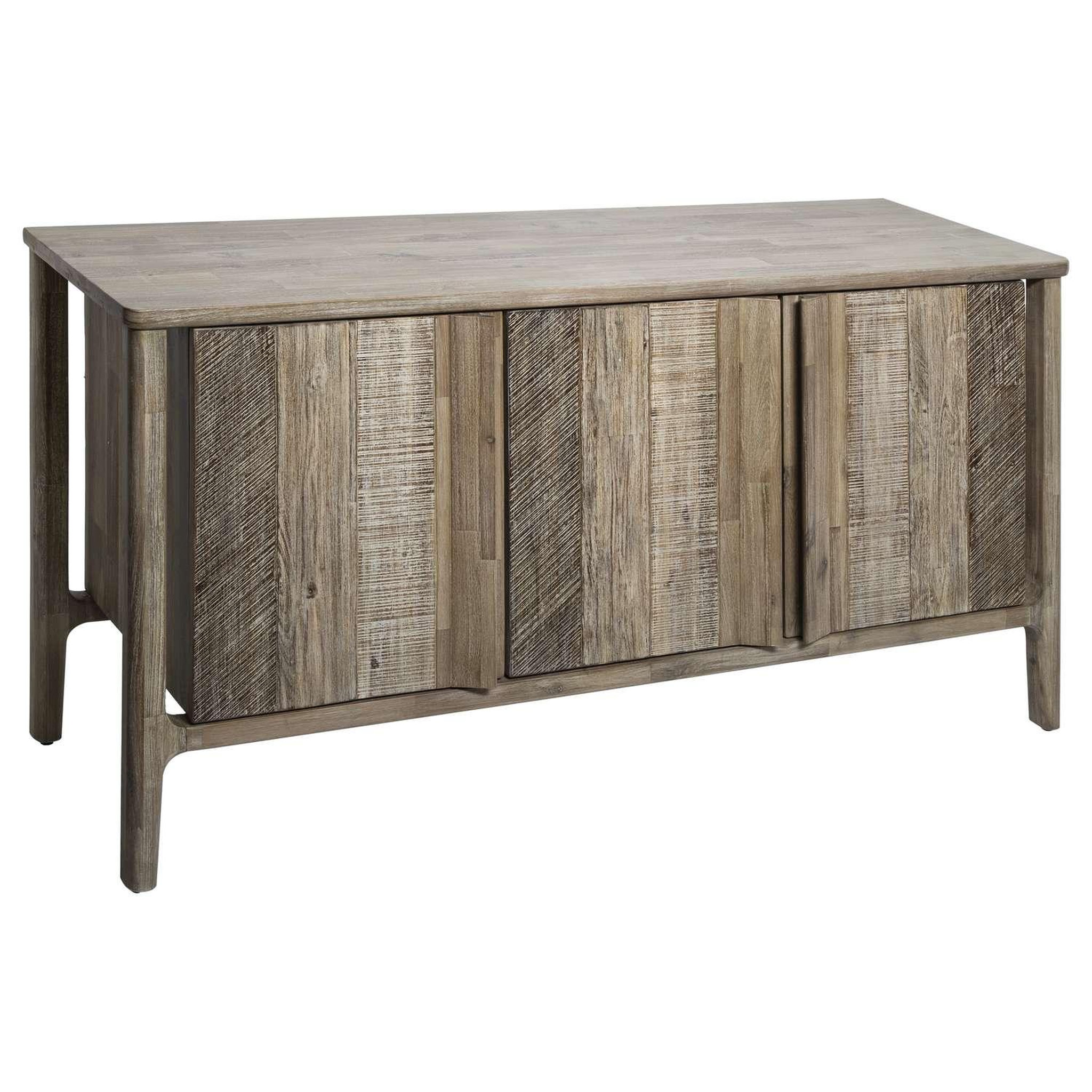 ATMOSPHERA Buffet 3 portes en bois BANILA - Beige