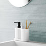 Voir la diapositive 2 : Paris Prix Set de 3 Accessoires Salle de Bain  Vita  19cm Blanc