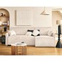Voir la diapositive 1 : LISA DESIGN Apolline - canapé d'angle réversible 4 places convertible avec coffres en tissu moucheté