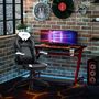 Voir la diapositive 2 : VINSETTO Vinsetto Fauteuil de bureau manager gaming style baquet racing dossier assise capitonné accoudoirs relevables revêtement synthétique noir blanc
