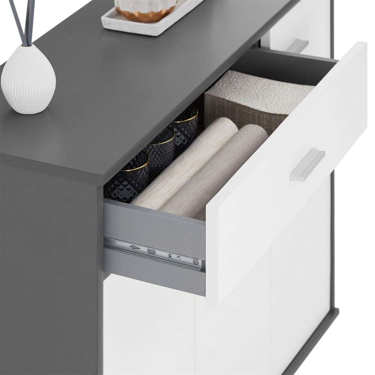 IDIMEX Buffet CORALINE, en mélaminé