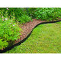 Voir la diapositive 3 : NATURE 3 bordures de jardin acier galvanisé avec 4 ancres incluses, 3 lattes de 91,4  x H10,2 cm soit 2,64 m, noir