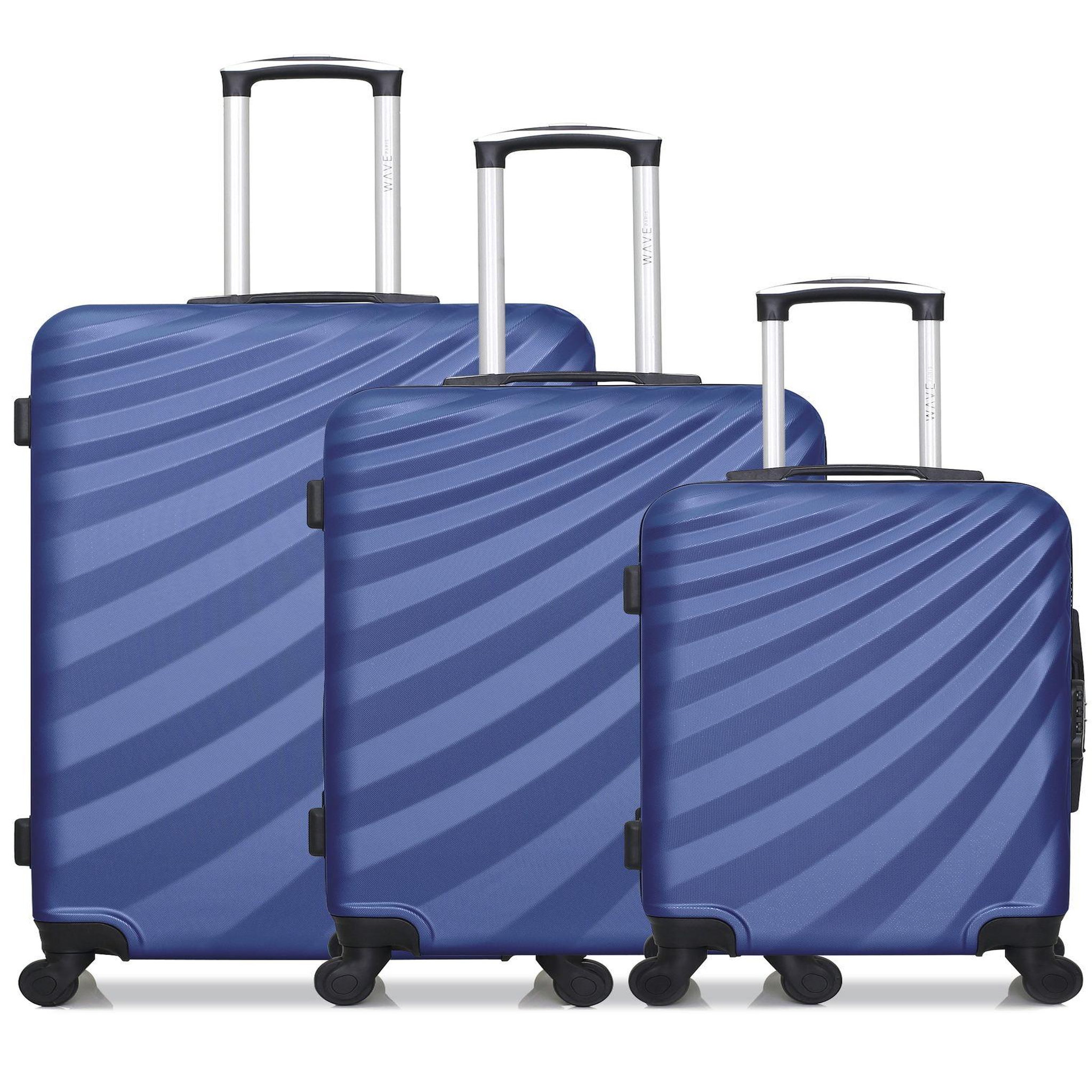 WAVE PARIS Wave paris - lot de 3 - valise grand format, valise weekend et valise cabine danube