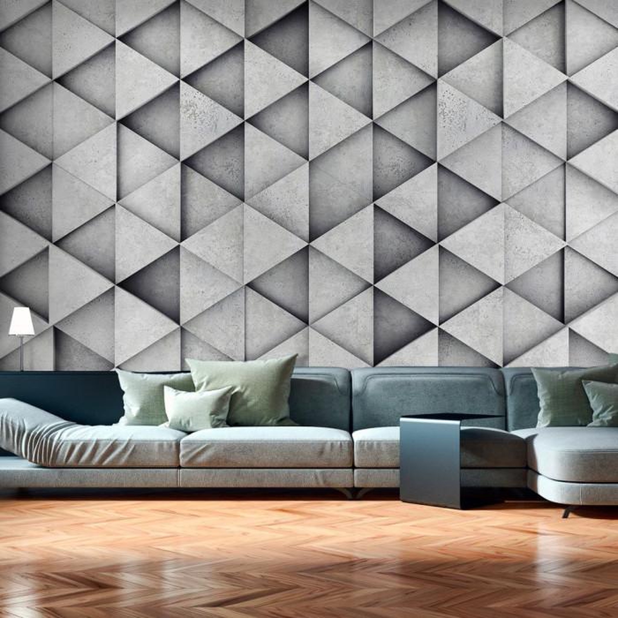 Paris Prix Papier Peint  Grey Triangles. Coloris disponibles : Multicolore