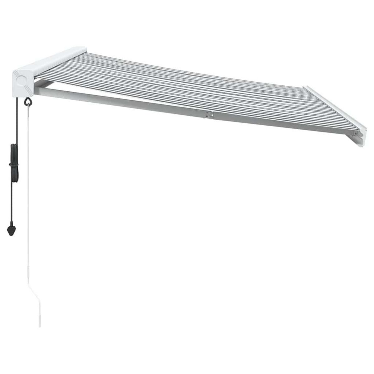 VIDAXL Auvent retractable anthracite et blanc 3,5x2,5m tissu/aluminium