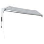 Voir la diapositive 3 : VIDAXL Auvent retractable anthracite et blanc 3,5x2,5m tissu/aluminium