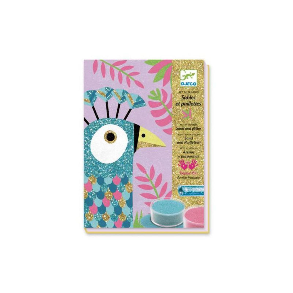 Djeco Sables colorés et paillettes Éblouissants oiseaux Djeco
