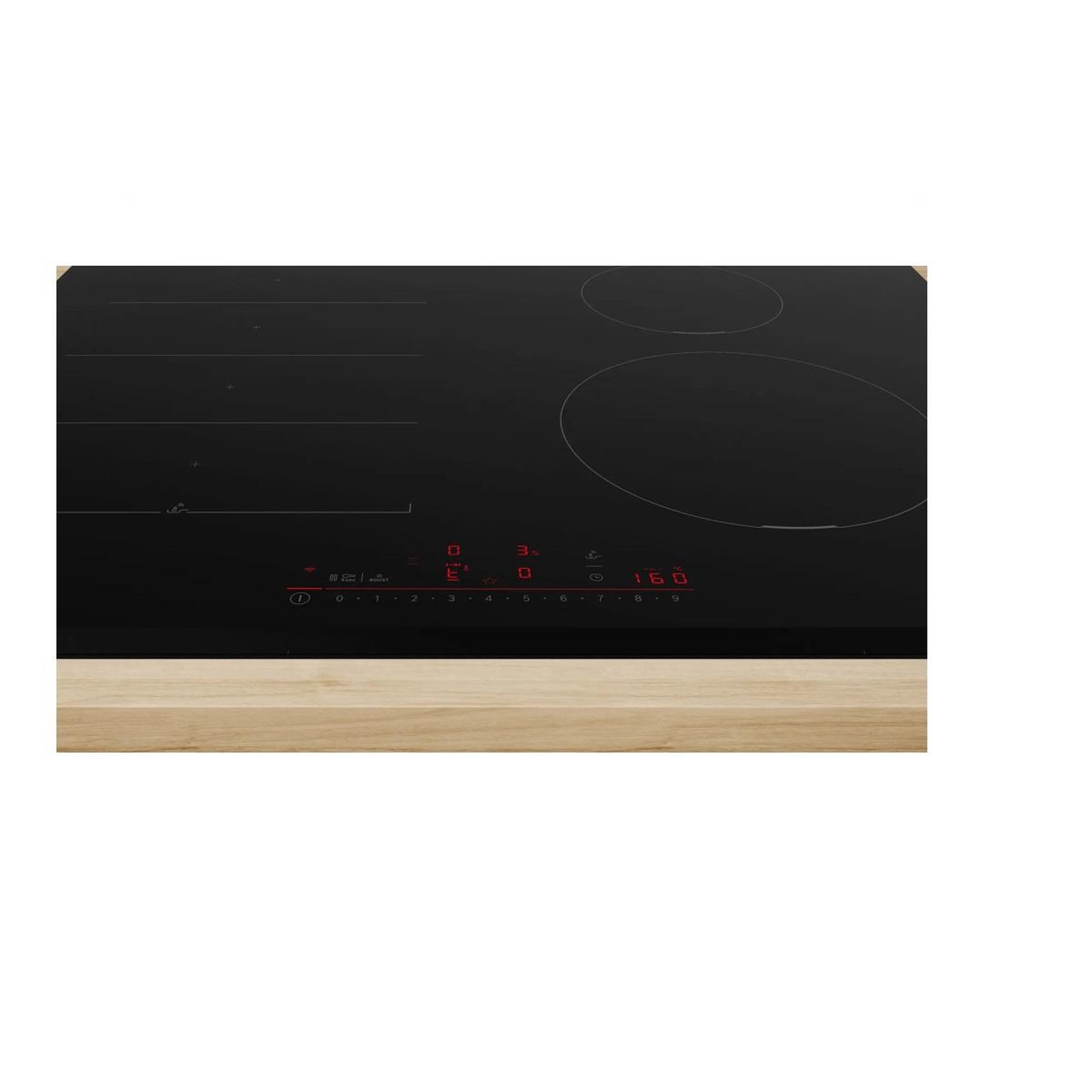 Voir la diapositive 2 : BOSCH Table de cuisson à induction 60cm 4 foyers 7400w noir - PIX631HC1E