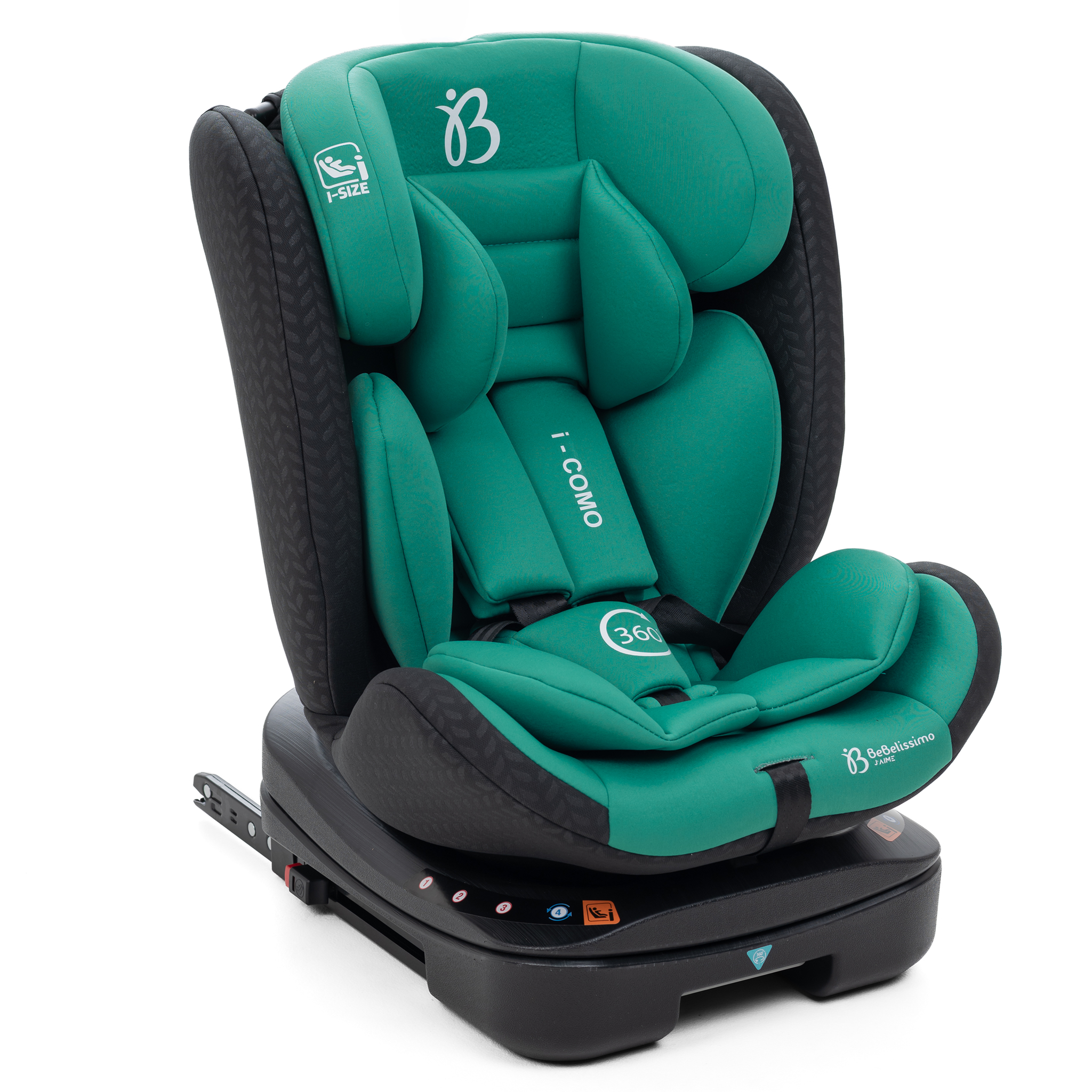 Voir la diapositive 2 : BEBELISSIMO Siège auto isofix - pivontant 360 ° - 40-150 cm -  0-36kg  i- como