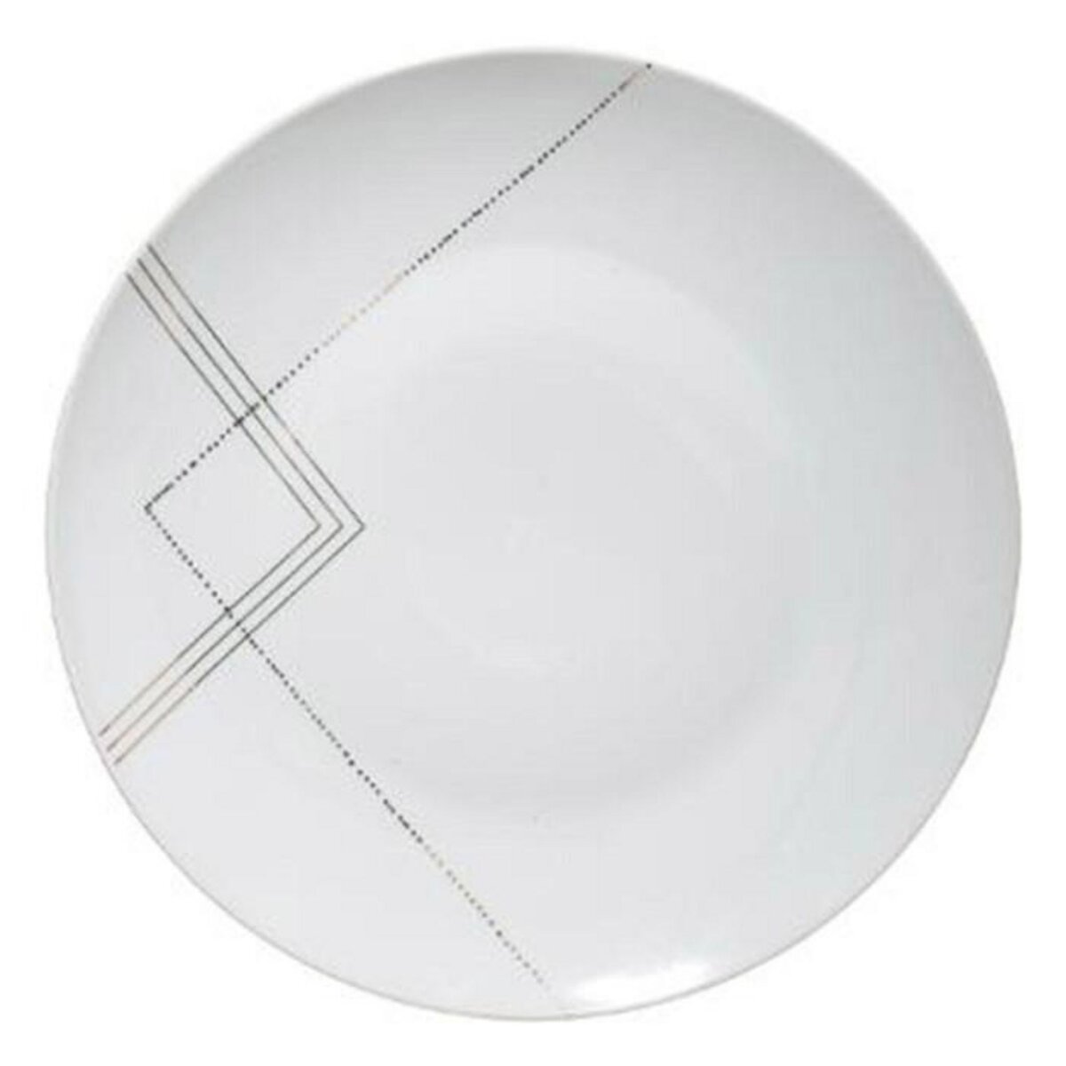 SECRET DE GOURMET Lot de 6 Assiettes Plates  Grand Hôtel  27cm Blanc