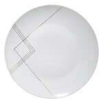 SECRET DE GOURMET Lot de 6 Assiettes Plates  Grand Hôtel  27cm Blanc