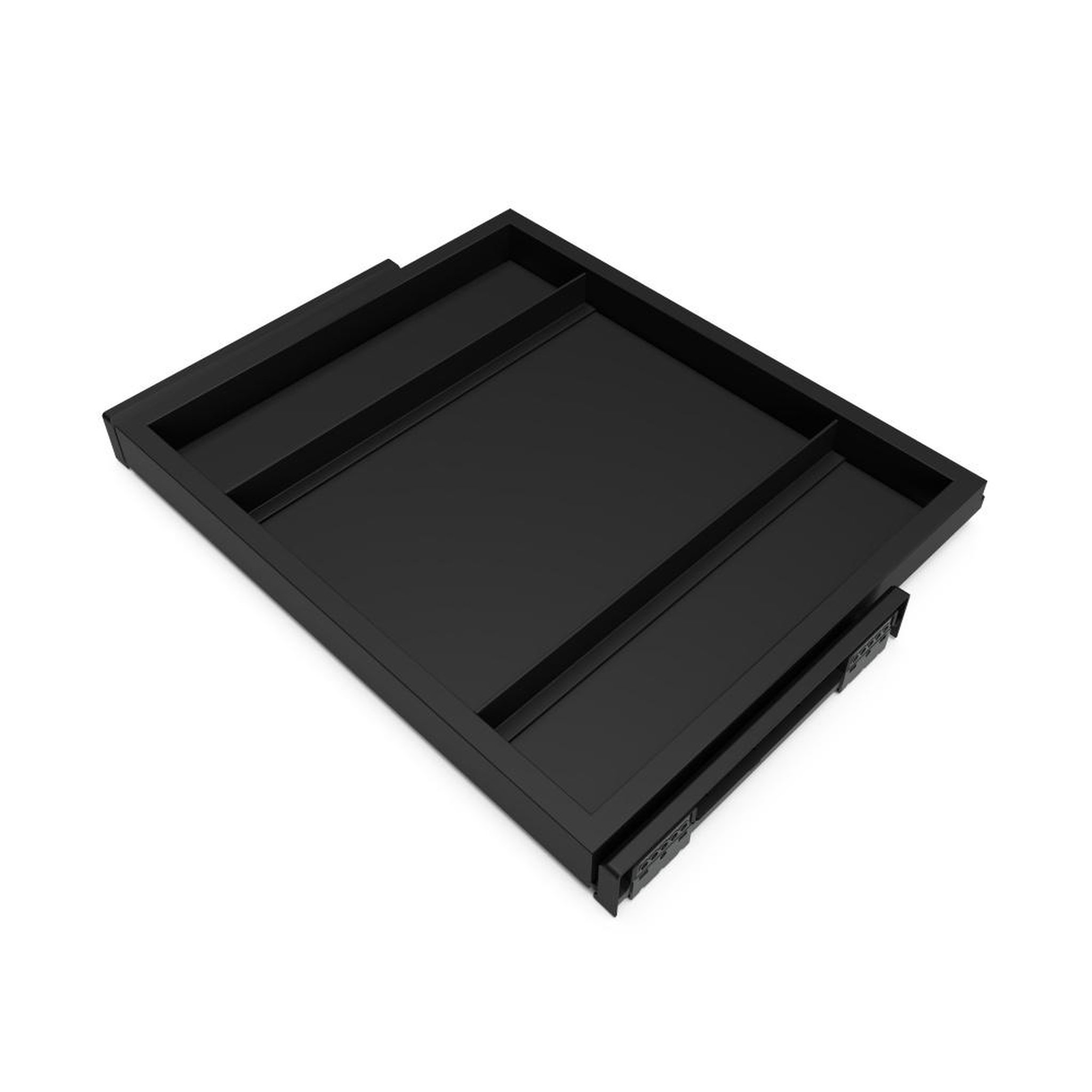 EMUCA SRL Kit de châssis à glissière avec fermeture souple pour armoires -  réglable -  module 600mm -  Noir texturé