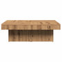 Voir la diapositive 5 : VIDAXL Table basse chene artisanal 90x90x28 cm bois d'ingenierie