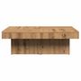 Voir la diapositive 5 : VIDAXL Table basse chene artisanal 90x90x28 cm bois d'ingenierie