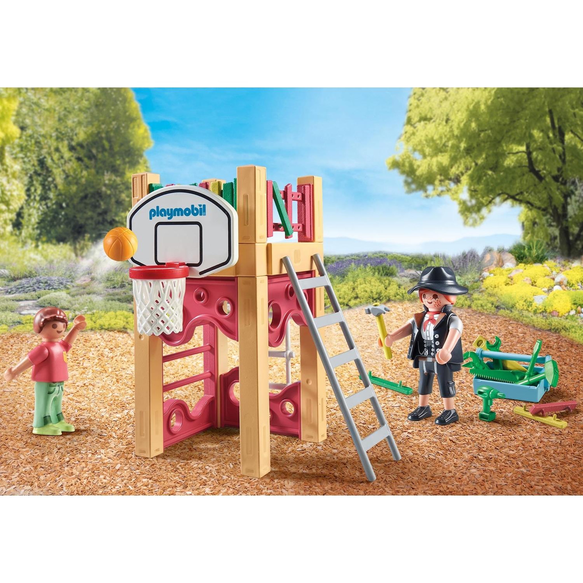 Voir la diapositive 2 : PLAYMOBIL Charpentier avec Tourelle de Jeu
