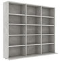 Voir la diapositive 2 : VIDAXL Armoire a CD Gris beton 102x23x89,5 cm Bois d'ingenierie