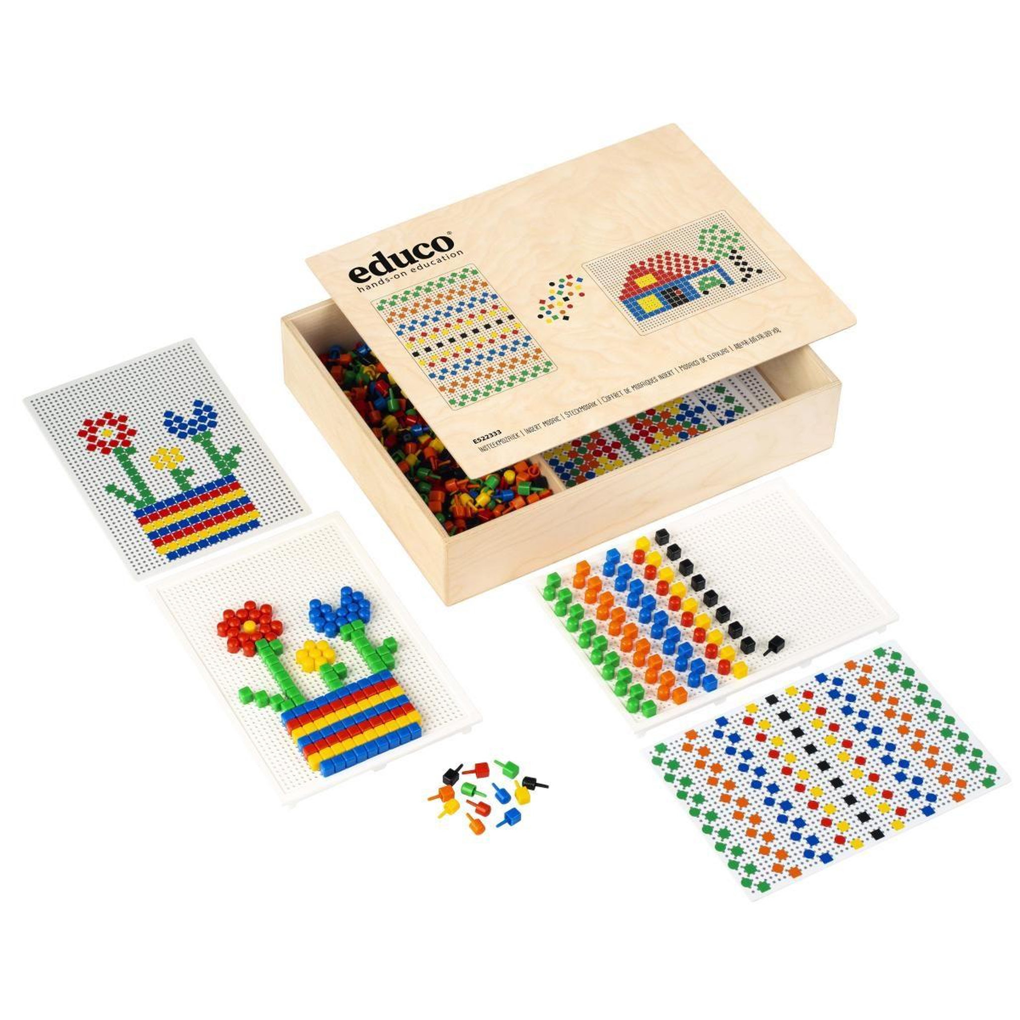 EDUCO Mini-mosaïque - picots — 10 mm