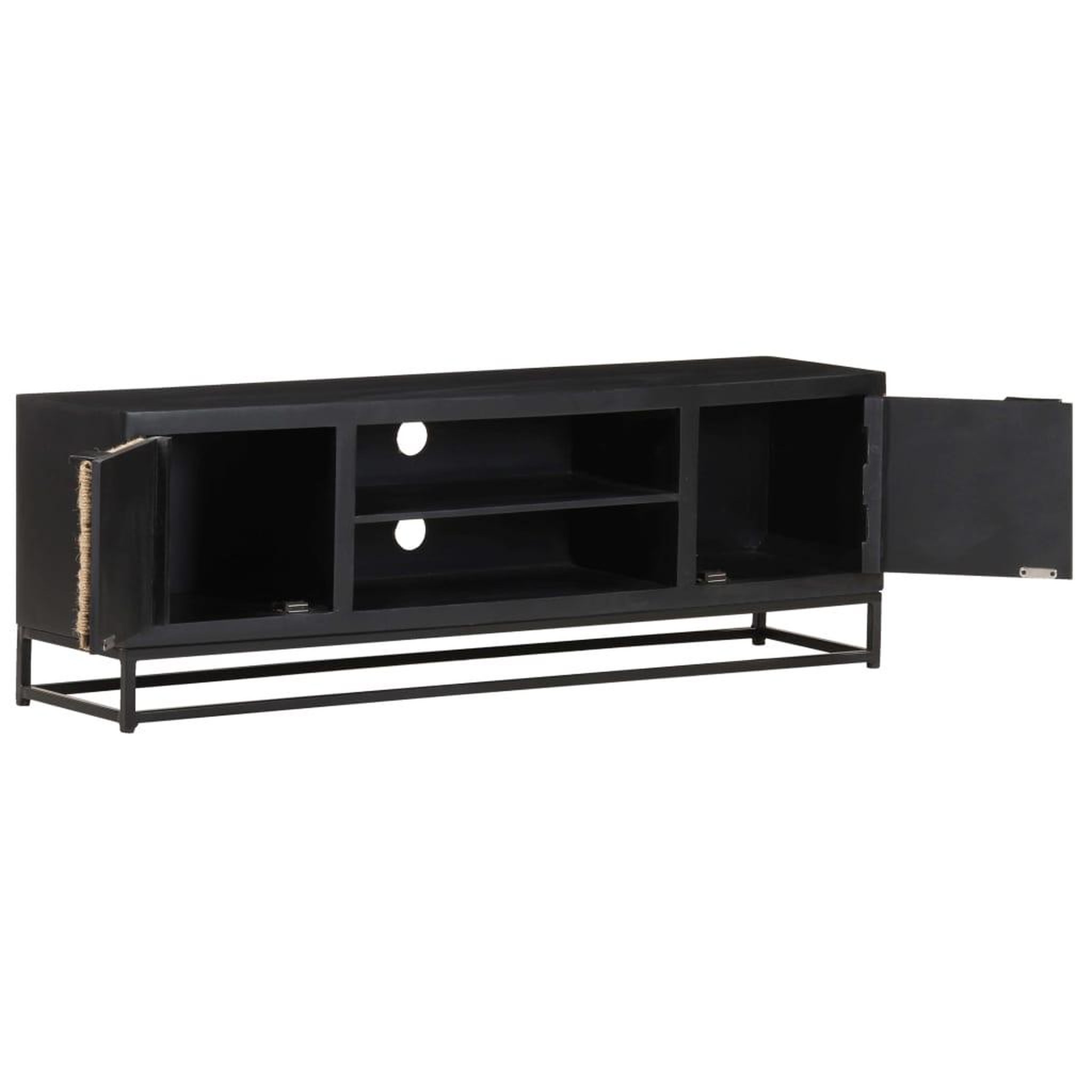 Voir la diapositive 3 : VIDAXL Meuble tv 120x30x40 cm bois massif de manguier