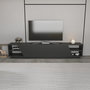 Voir la diapositive 2 : Habitat et Jardin Meuble TV en bois  Rhodes  - 240 x 37 x 47 cm - Gris anthracite