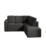 Voir la diapositive 1 : LISA DESIGN Livy - canapé d'angle convertible - avec coffre - en velours côtelé - 5 places - droit