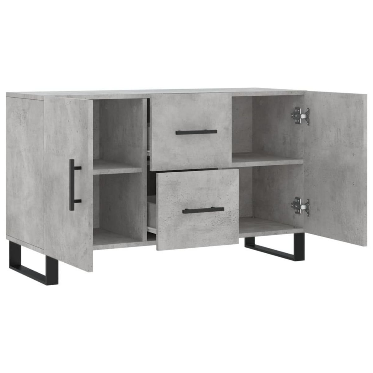 VIDAXL Buffet gris beton 100x36x60 cm bois d'ingenierie