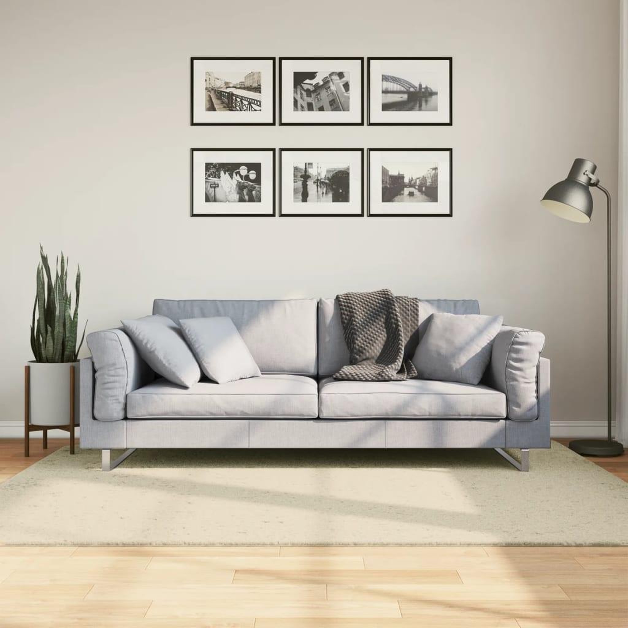 VIDAXL Tapis HUARTE a poils courts doux et lavable creme 140x200 cm