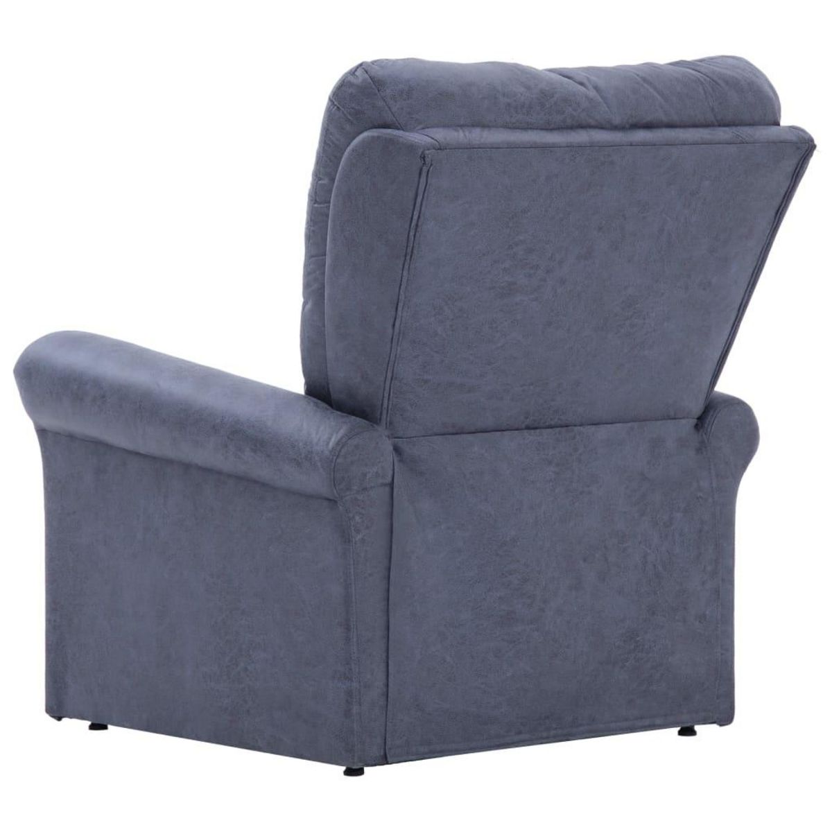 VIDAXL Chaise inclinable Gris Similicuir daim
