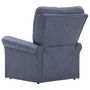 Voir la diapositive 5 : VIDAXL Chaise inclinable Gris Similicuir daim