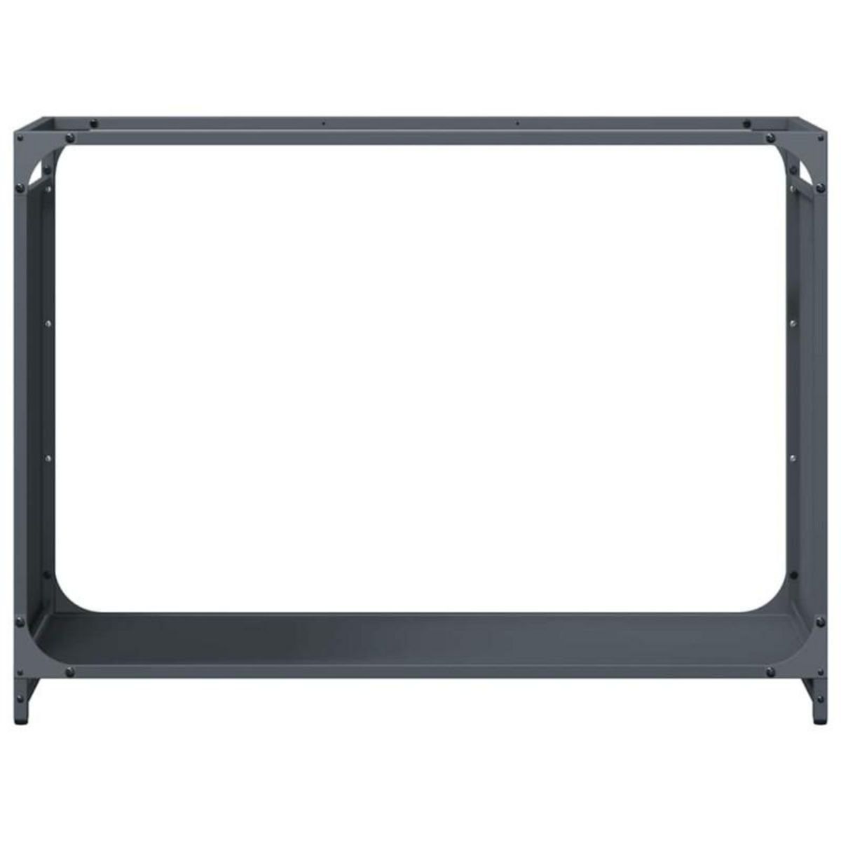 VIDAXL Portant de bois chauffage anthracite 90x28x65 cm