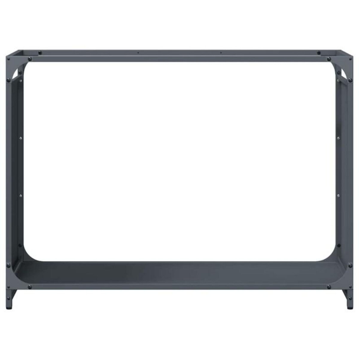 VIDAXL Portant de bois chauffage anthracite 90x28x65 cm
