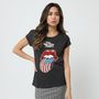 Voir la diapositive 1 : INEXTENSO T-shirt manches courtes gris femme Rolling Stones