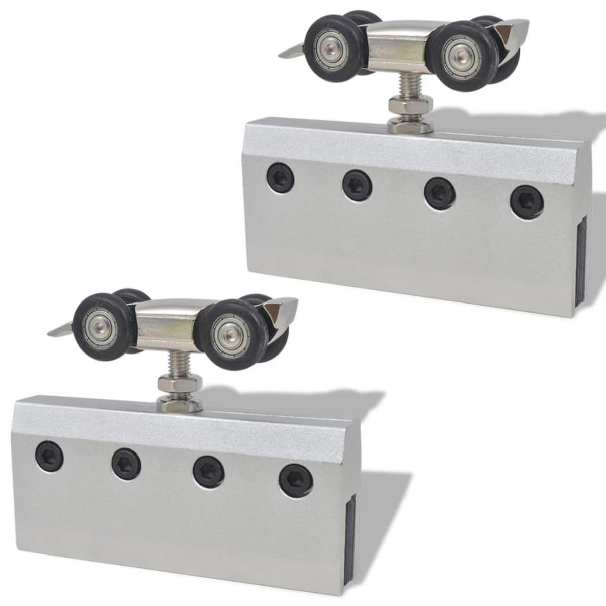 VIDAXL Porte coulissante Verre et aluminium 178 cm Argente