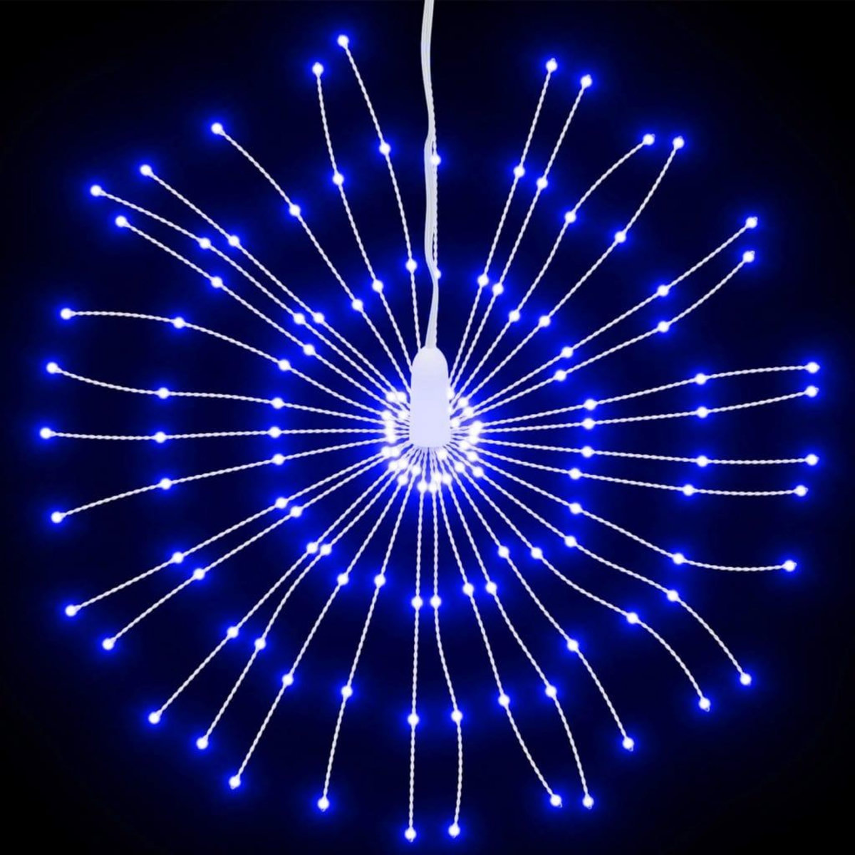 VIDAXL Etoile rayonnante de Noël 140 LED 4 pcs bleu 17 cm