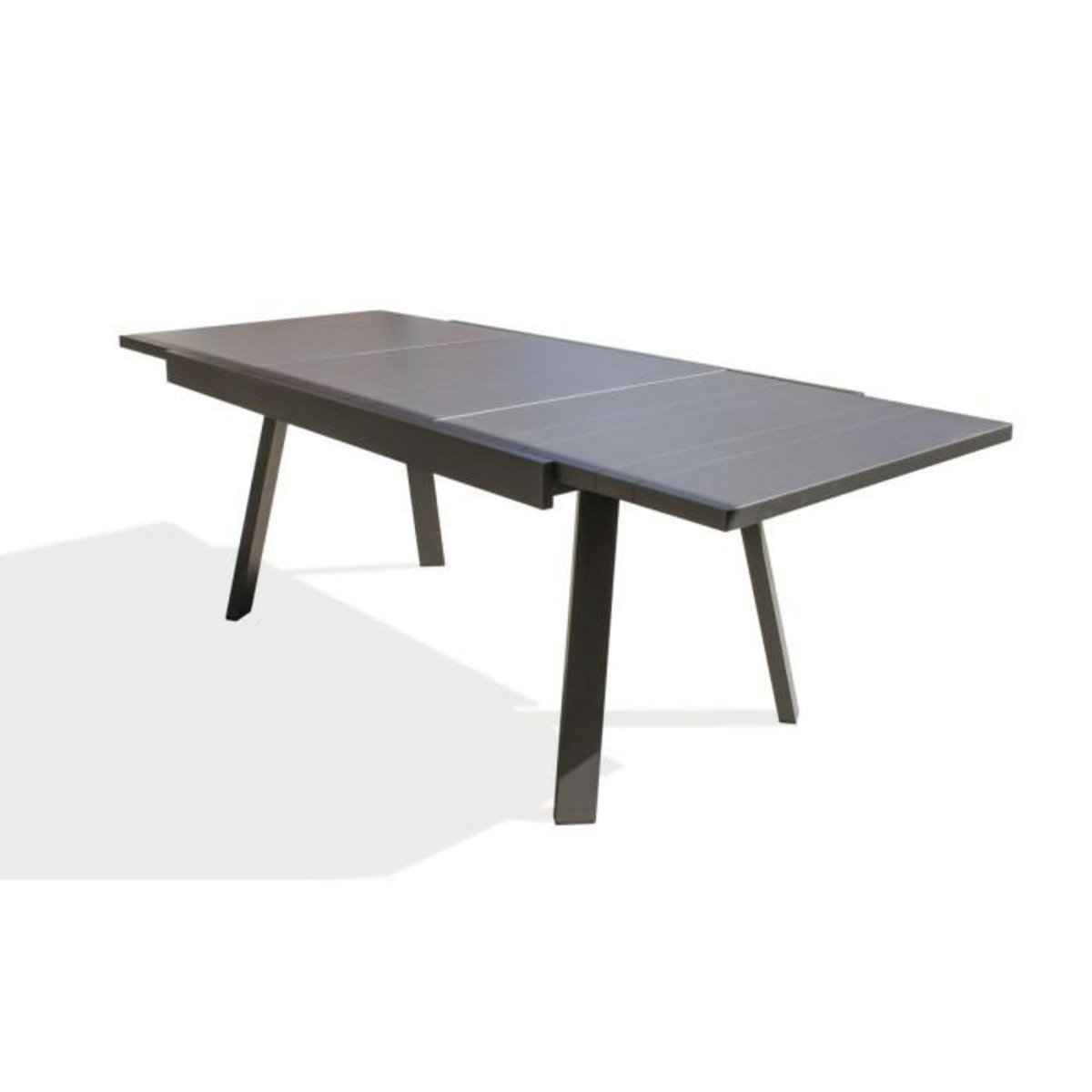Paris Prix Table de Jardin Extensible  Stockholm  150-225cm Gris Anthracite