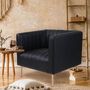Voir la diapositive 5 : Paris Prix Fauteuil Design  Taylor  84cm Noir