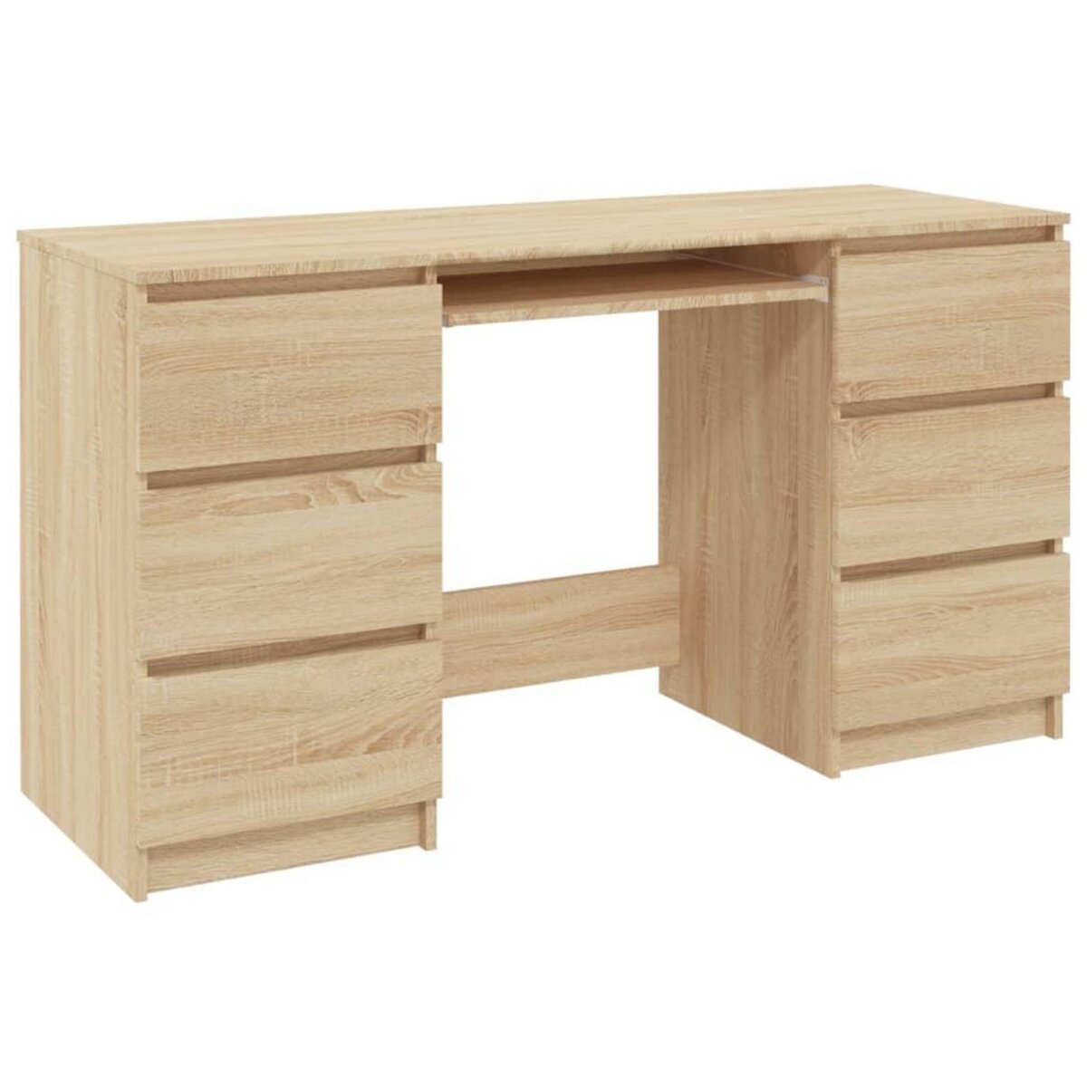 VIDAXL Bureau Chene sonoma 140x50x77 cm Bois d'ingenierie