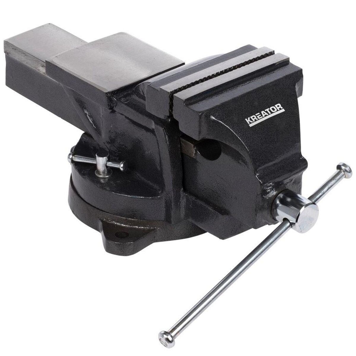 KREATOR Etau en acier 125mm base tournante 360° Kreator