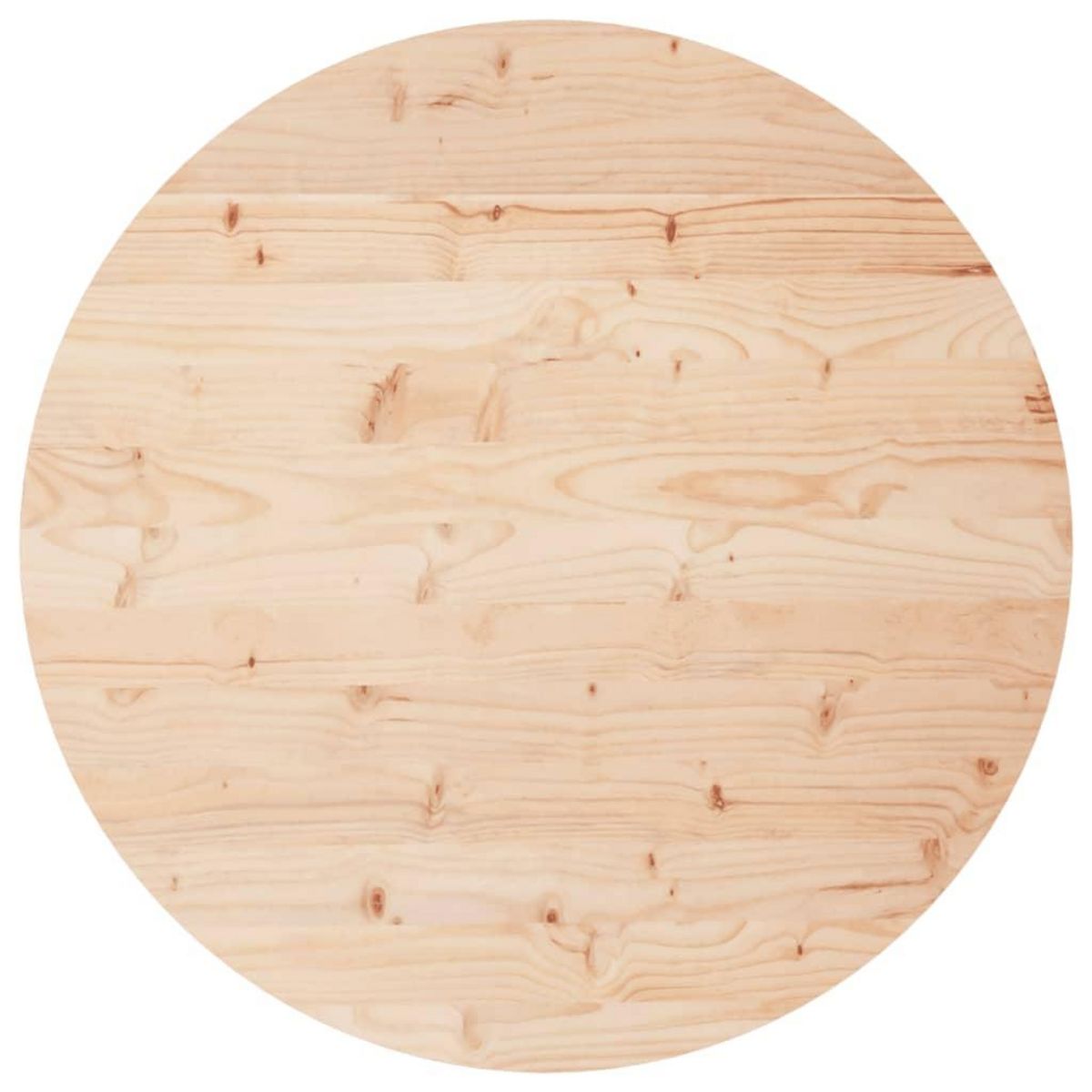 VIDAXL Dessus de table rond Ø80x3 cm bois de pin massif