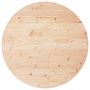 Voir la diapositive 2 : VIDAXL Dessus de table rond Ø80x3 cm bois de pin massif