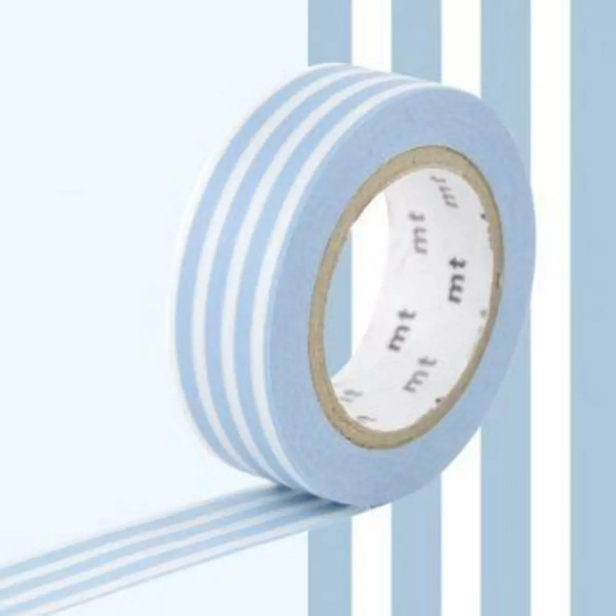 Masking Tape (MT) Masking tape lignes - Bleu glacier - 1,5 cm x 7 m