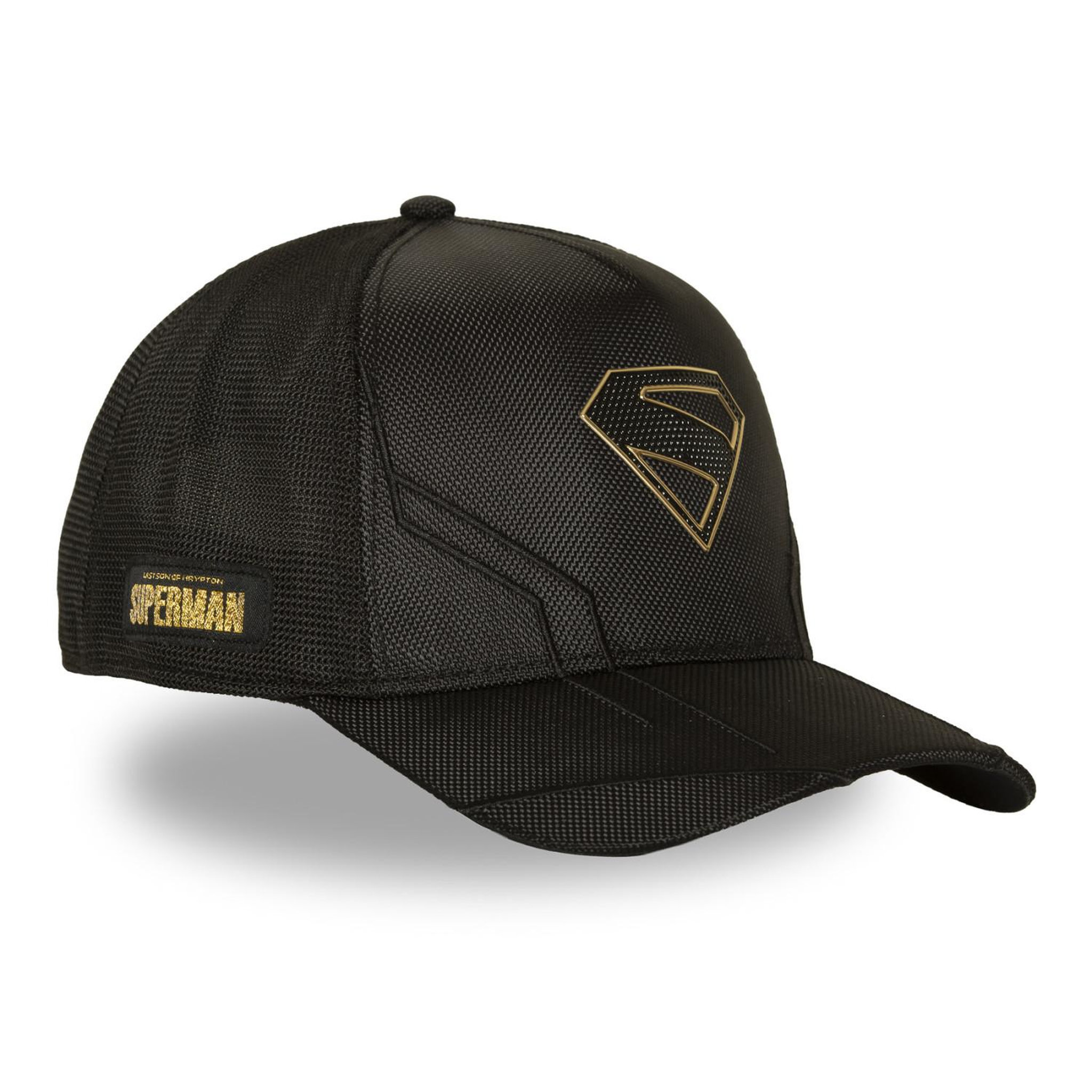 Voir la diapositive 4 : CAPSLAB Casquette trucker premium filet et logo PU DC Comics Technic