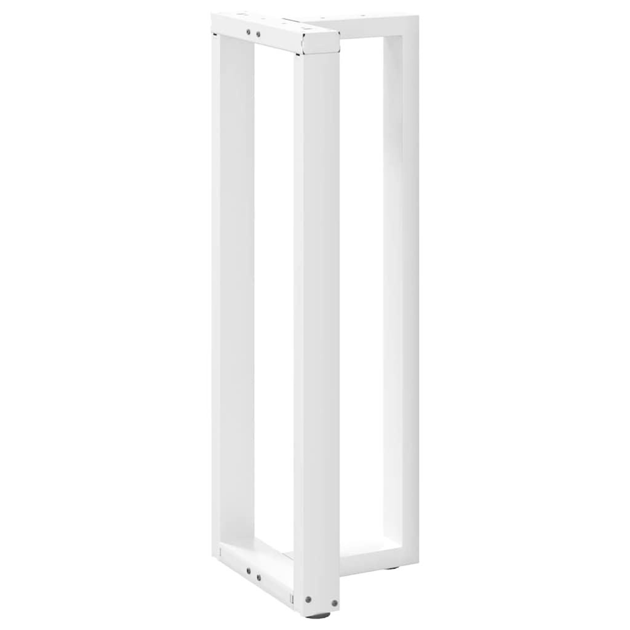 Voir la diapositive 4 : VIDAXL Pieds de table de bar forme de T 2 pcs blanc 50x35x(110-111) cm