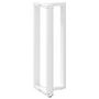 Voir la diapositive 4 : VIDAXL Pieds de table de bar forme de T 2 pcs blanc 50x35x(110-111) cm