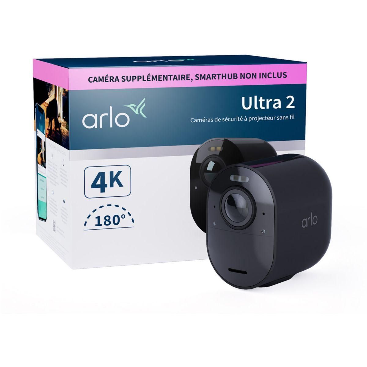 ARLO Caméra de surveillance extérieure noire Ultra 2