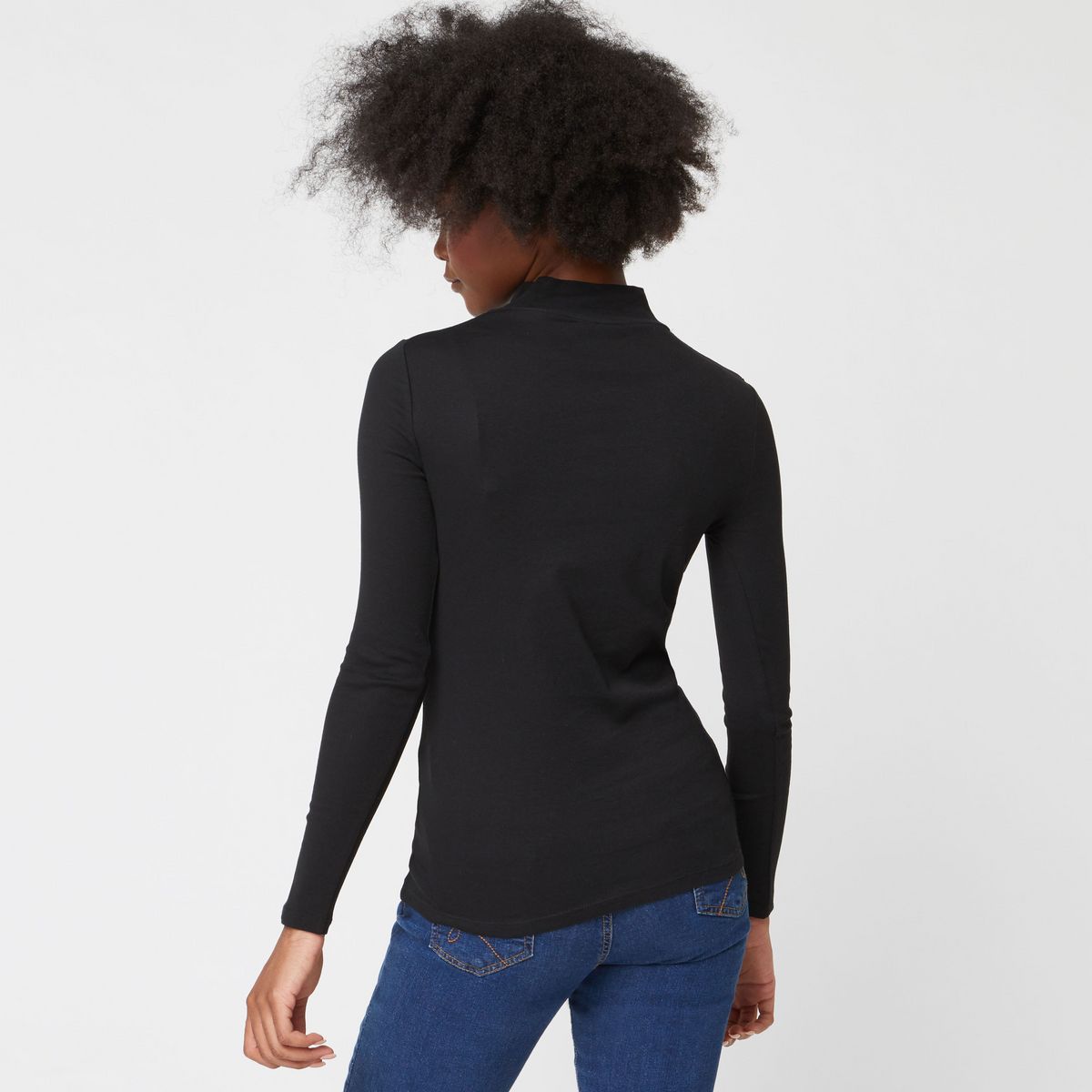 INEXTENSO Sous pull noir femme