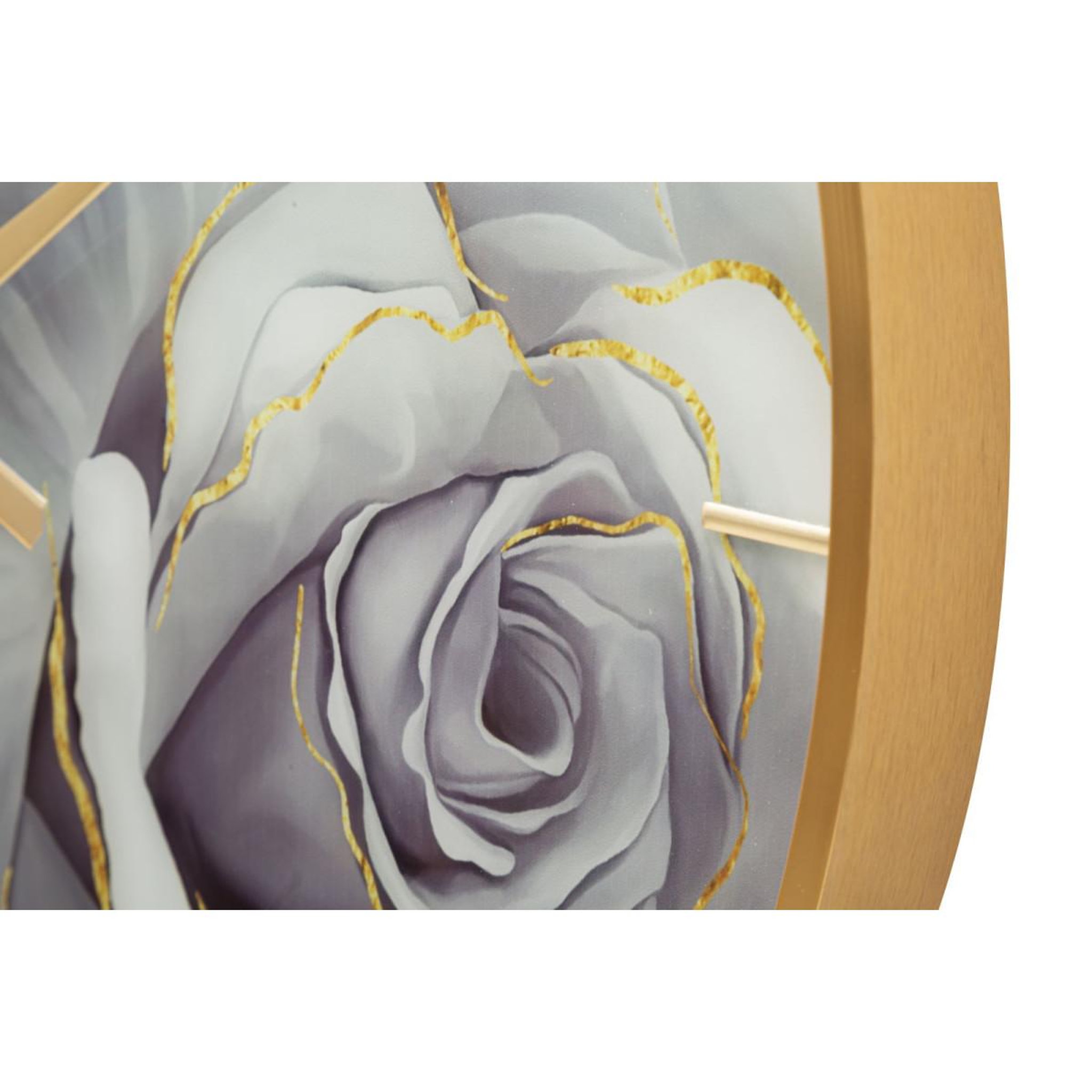 Voir la diapositive 3 : Paris Prix Horloge murale en verre  rose  60cm multicolore
