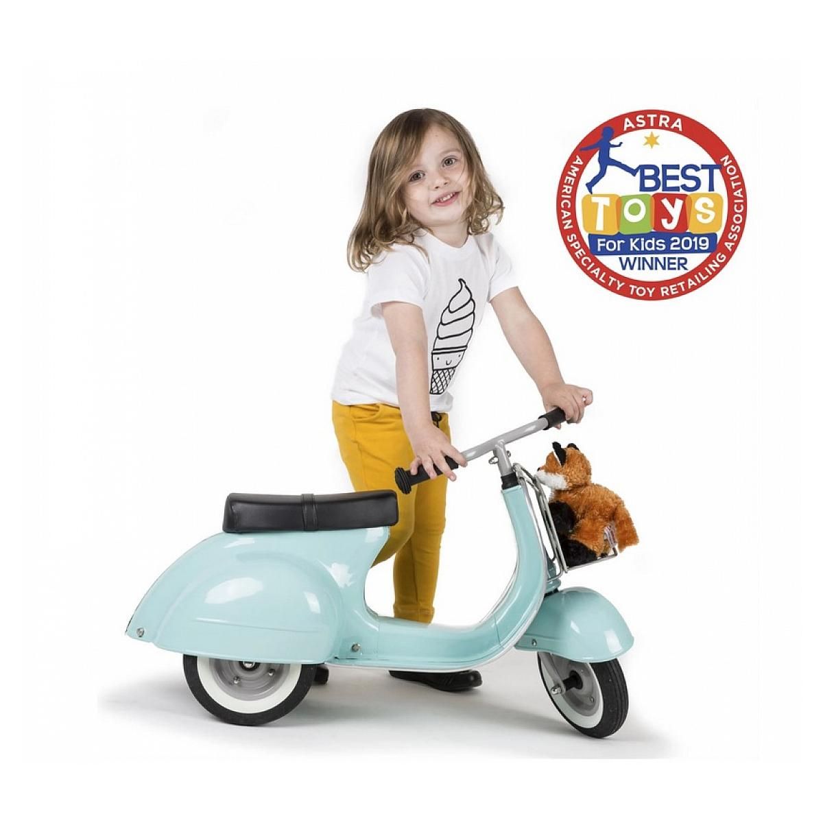 Hape Porteur Scooter Primo 3 Roues Mint - Trottinette Enfant Design Classique