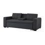 Voir la diapositive 5 : CONCEPT USINE Canapé convertible 3 places en tissu gris foncé NOHO
