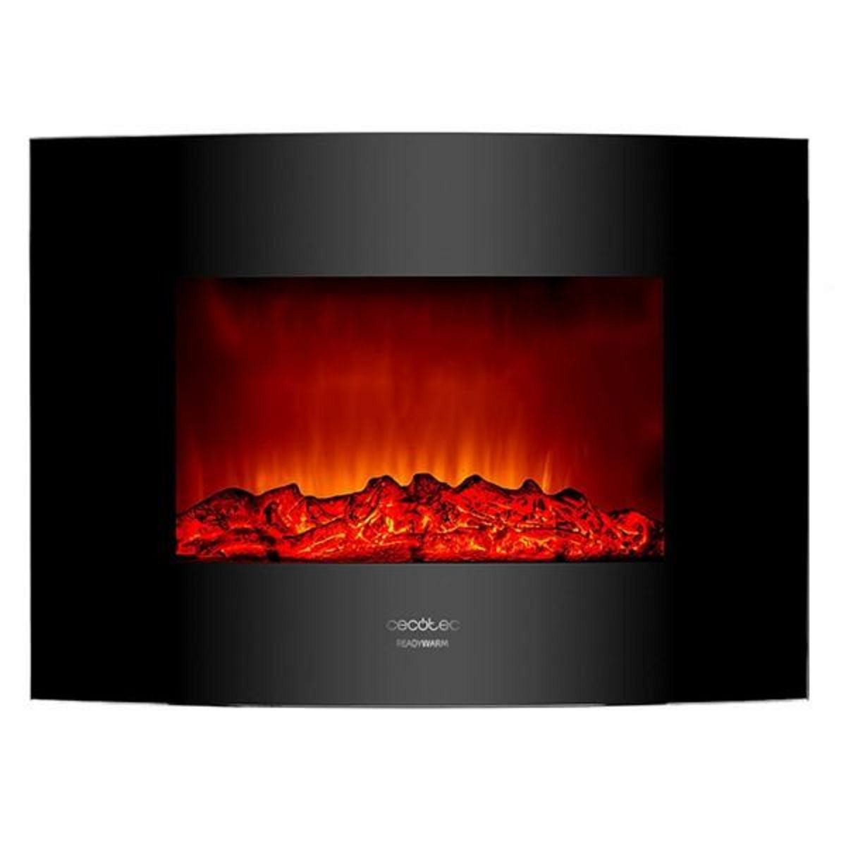 CECOTEC Cheminée murale électrique décorative Cecotec Warm 2200 Curved Flames 1000 - 2000 W