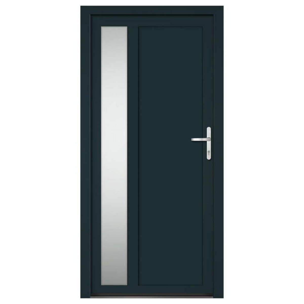 VIDAXL Porte d'entree anthracite 98x200 cm PVC